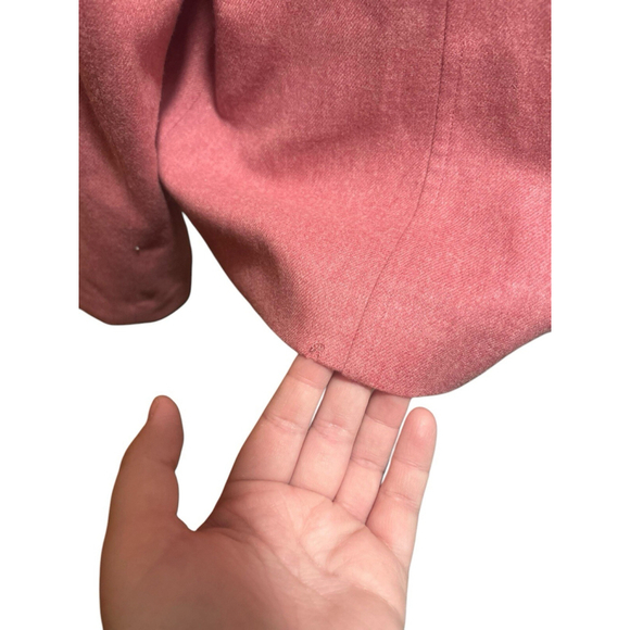 Vintage Pendleton Blazer Jacket Womens 10‎ Pink Button Front Virgin Wool Lined - Picture 8 of 9